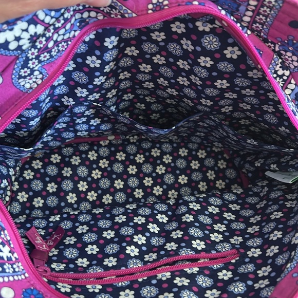 Vera Bradley Angle Tote Boysenberry - Picture 9 of 11